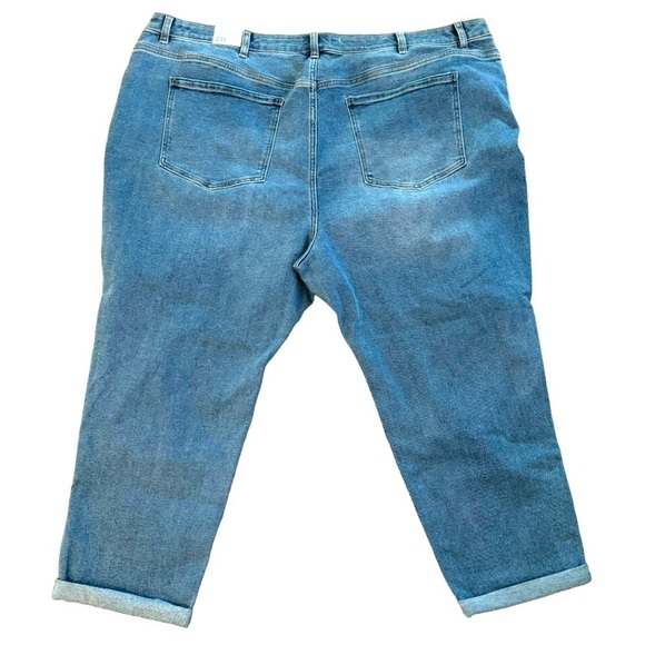 LANE BRYANT Signature Fit Boyfriend Plaid Backed Destruction Size 28 NEW - Picture 7 of 13